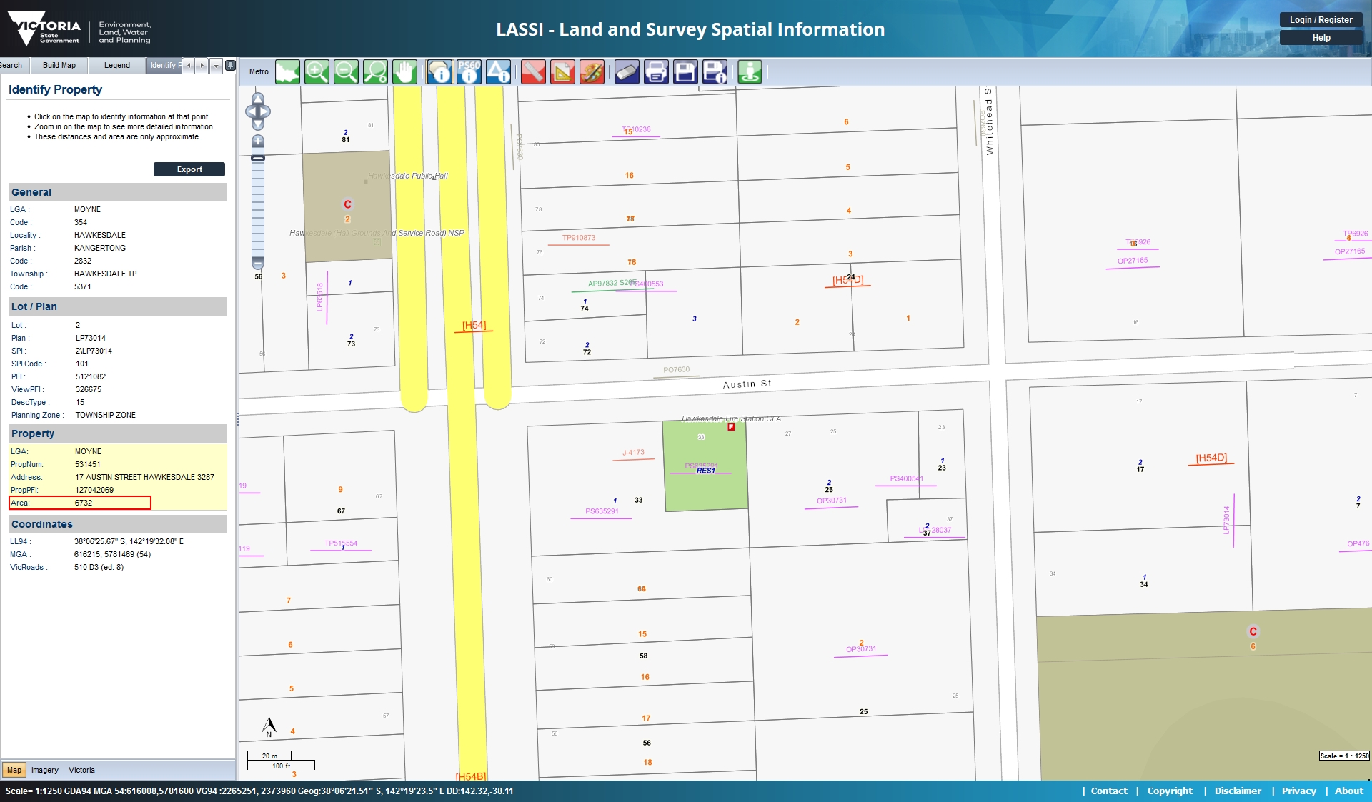 Area of a Parcel/Property