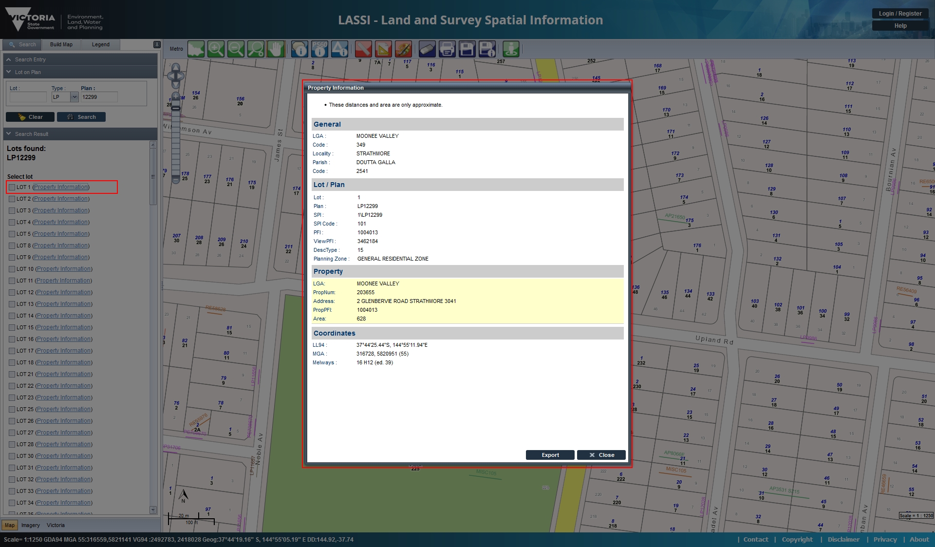 Direct Link to Property Information